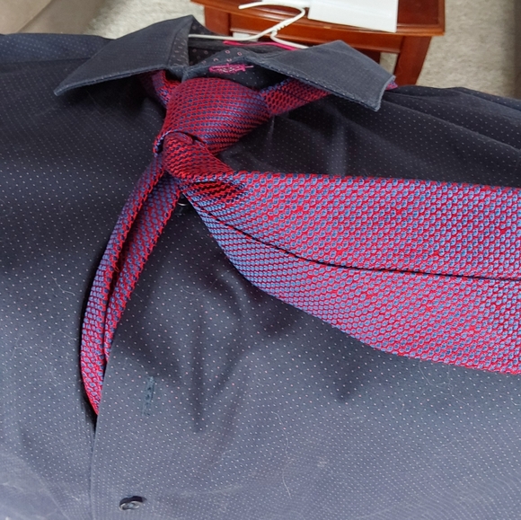 PINK tie, Woven in England - Picture 8 of 10